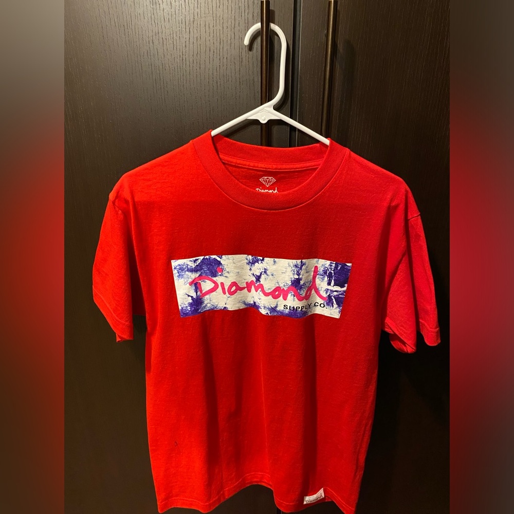 Diamond Supply Co. Red and Blue Kids T-Shirt